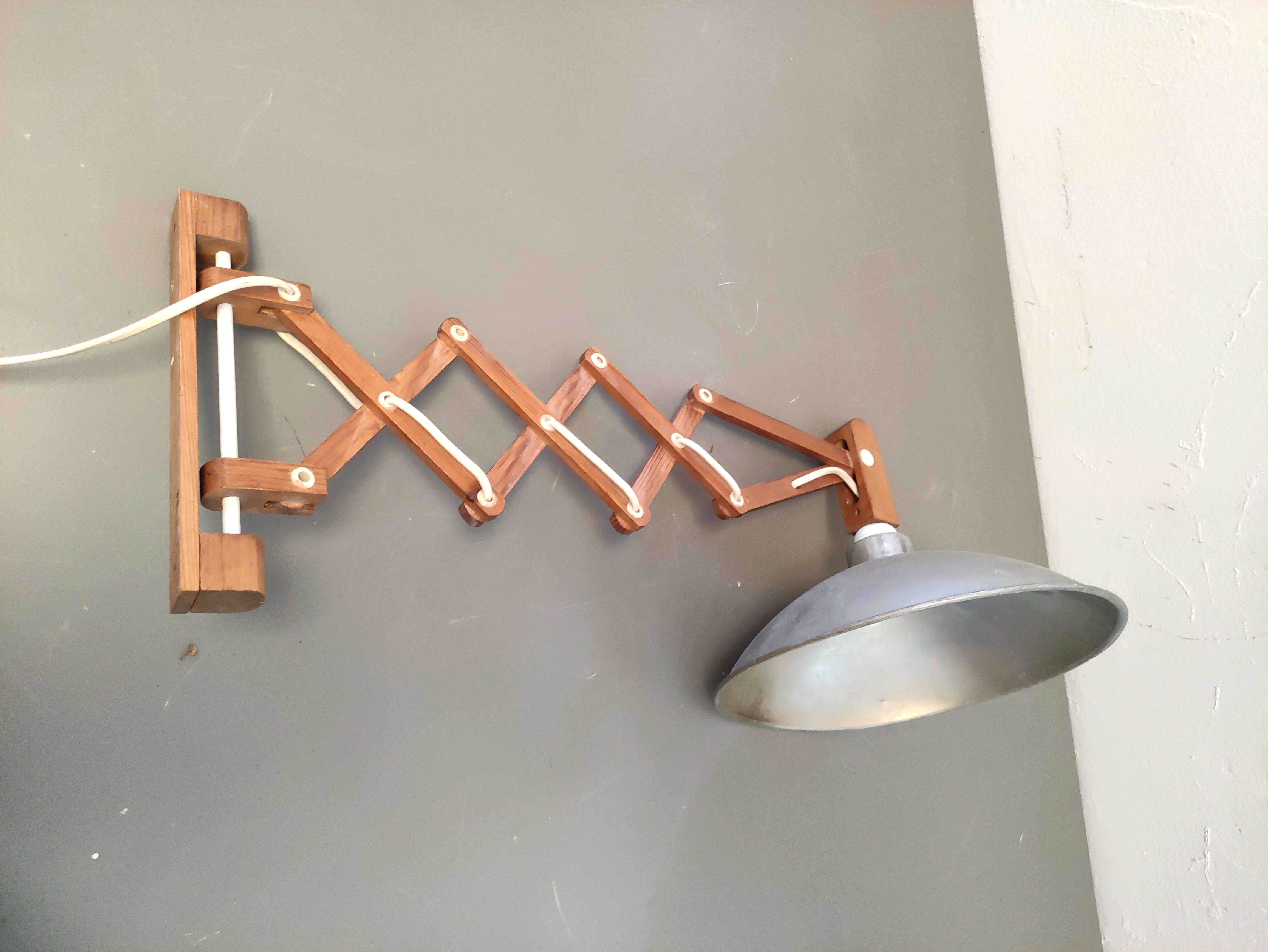 lampara flexo aplique pared mad met brazo 29.5-59 o30 1u